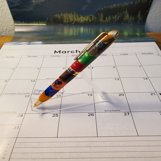 colorful pen with a variety of colors