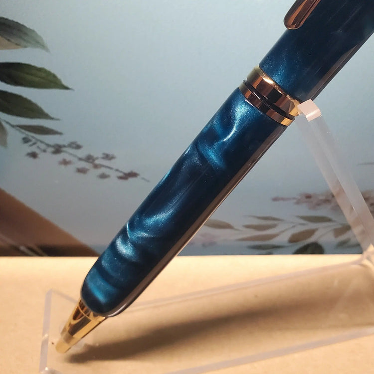 Green Satin Ball Point Pen Unique Pens By Randy