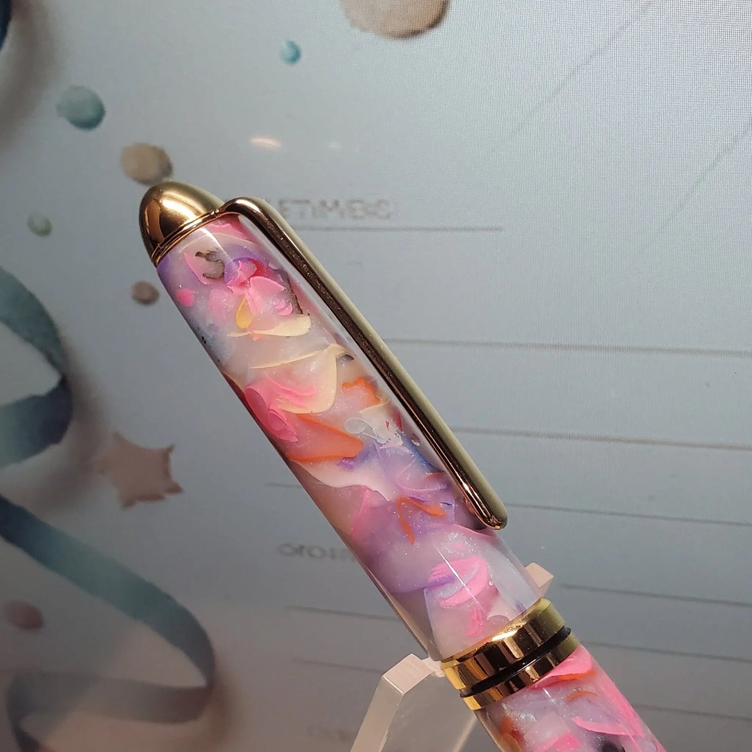 Pink Confetti Ball Point Pen Unique Pens By Randy