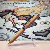 Ebony Wood Writing Pen: Southeast Asian With Gold Accents Unique Pens By Randy