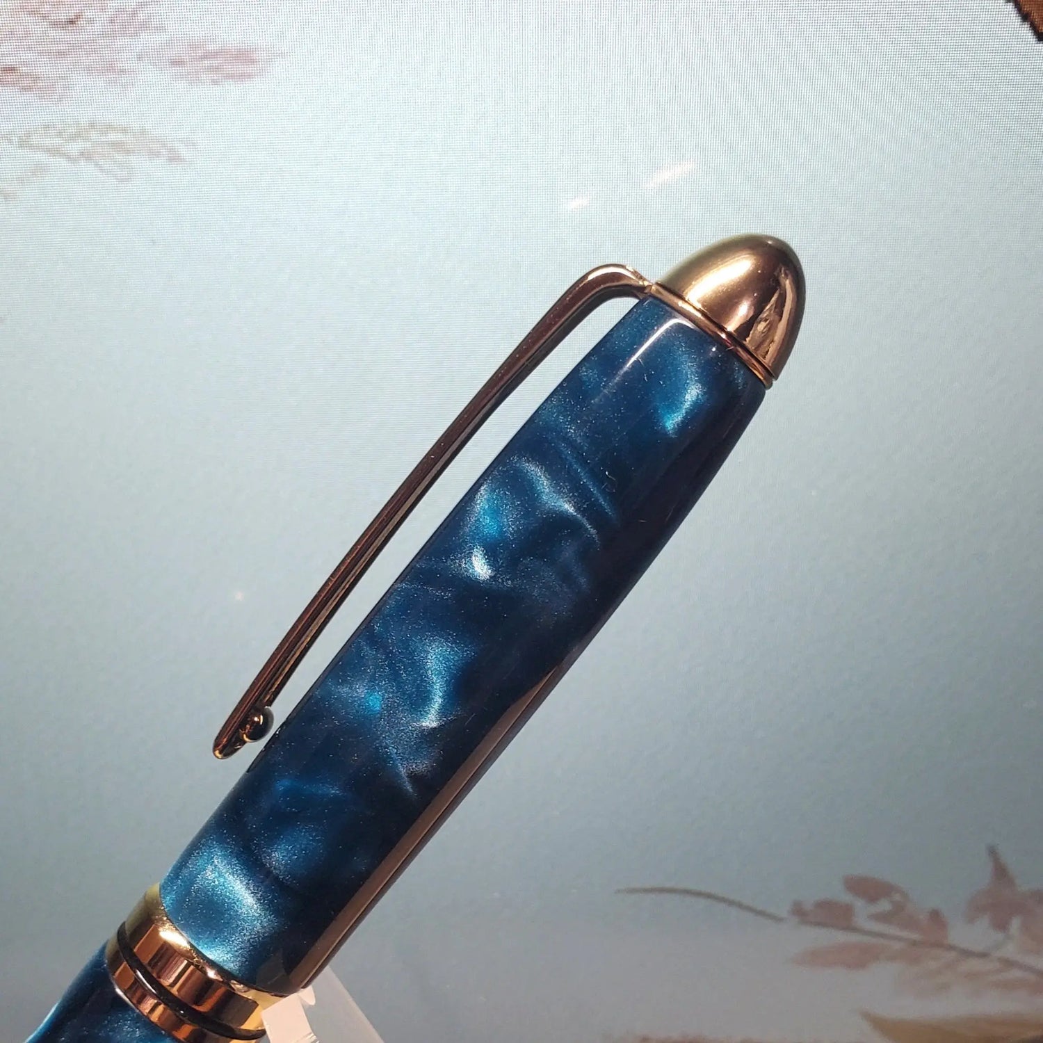 Green Satin Ball Point Pen Unique Pens By Randy