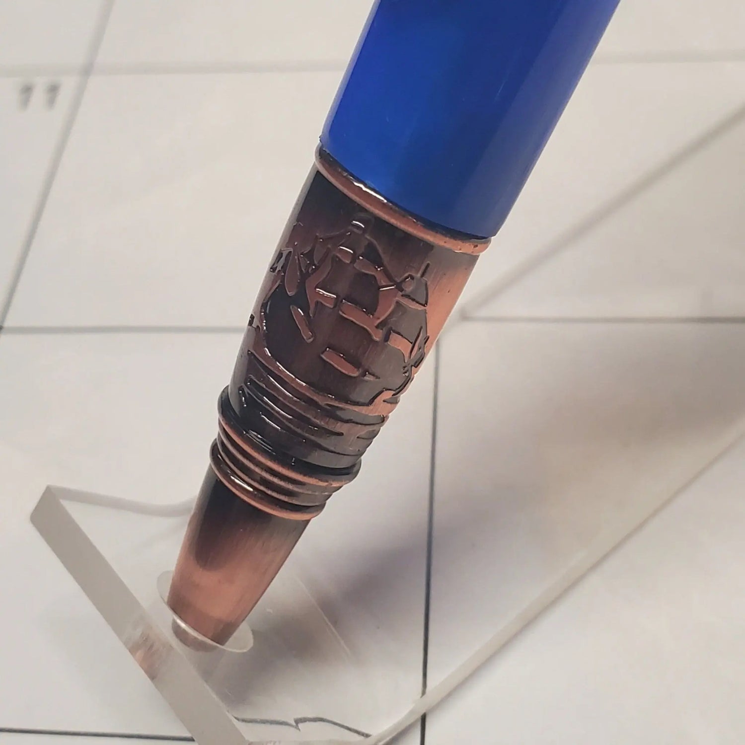 Lighthouse Pen With Blue and Copper  - A Unique Nautical Writing Instrument Unique Pens By Randy