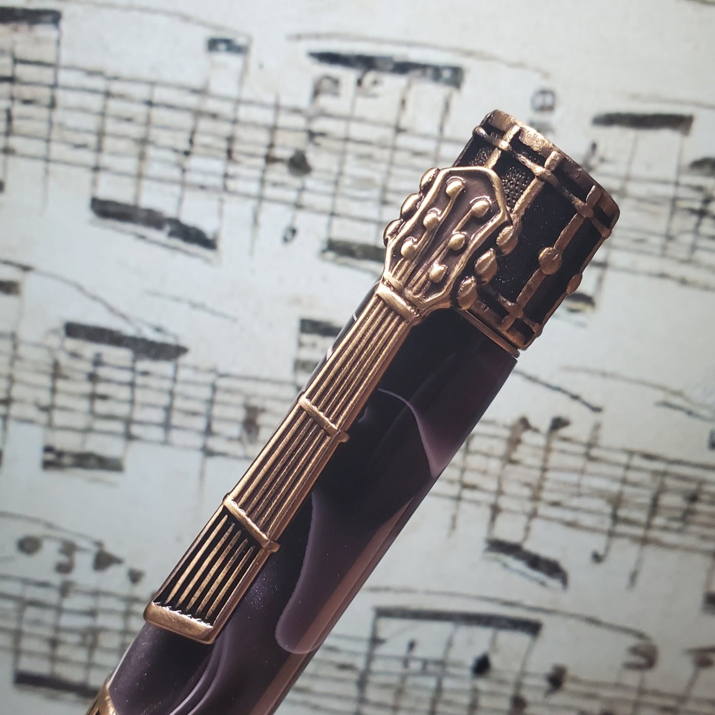 Guitar clip on music pen