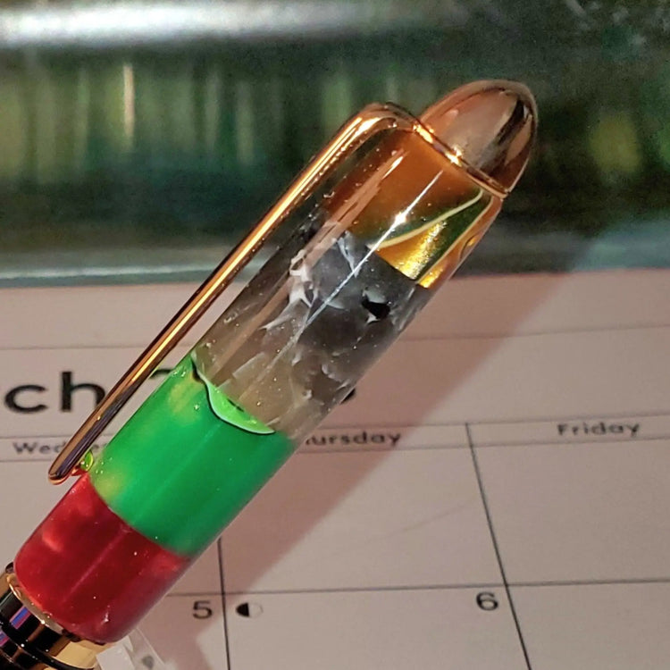 Handcrafted Potpourri Designer Writing Pen - Unique Acrylic Ballpoint Pen by Randy Unique Pens By Randy
