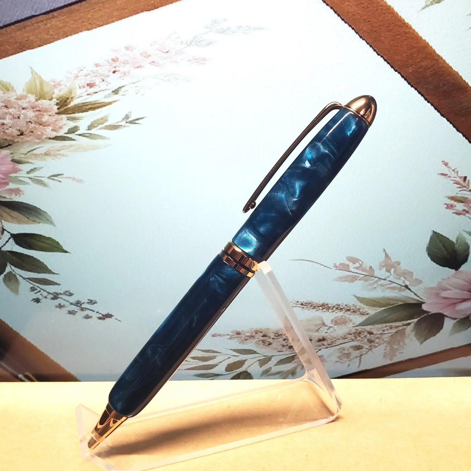 Green Satin Ball Point Pen Unique Pens By Randy